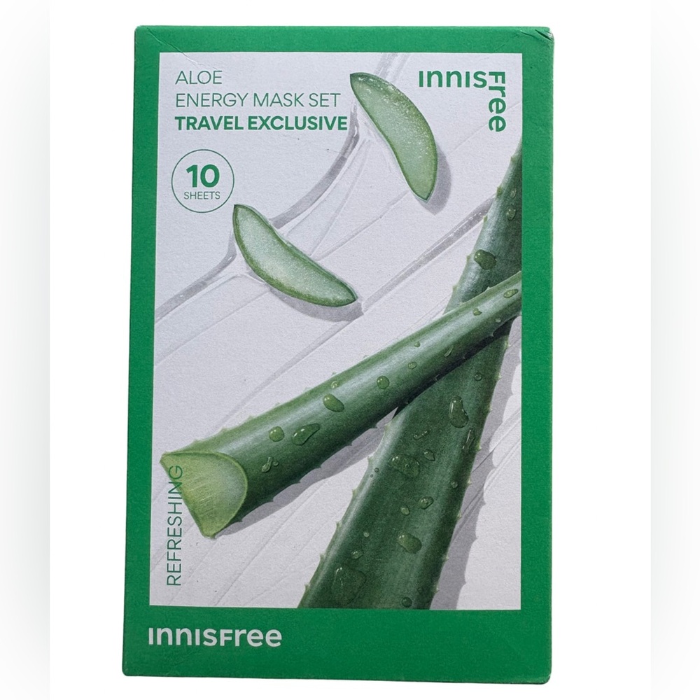 Innisfree Aloe Energy Mask Set (10 Sheets – Travel Exclusive)